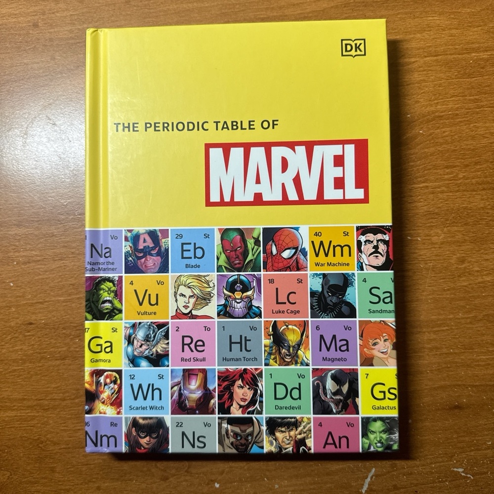brand new condition the periodic tanle of marvel hardcover book